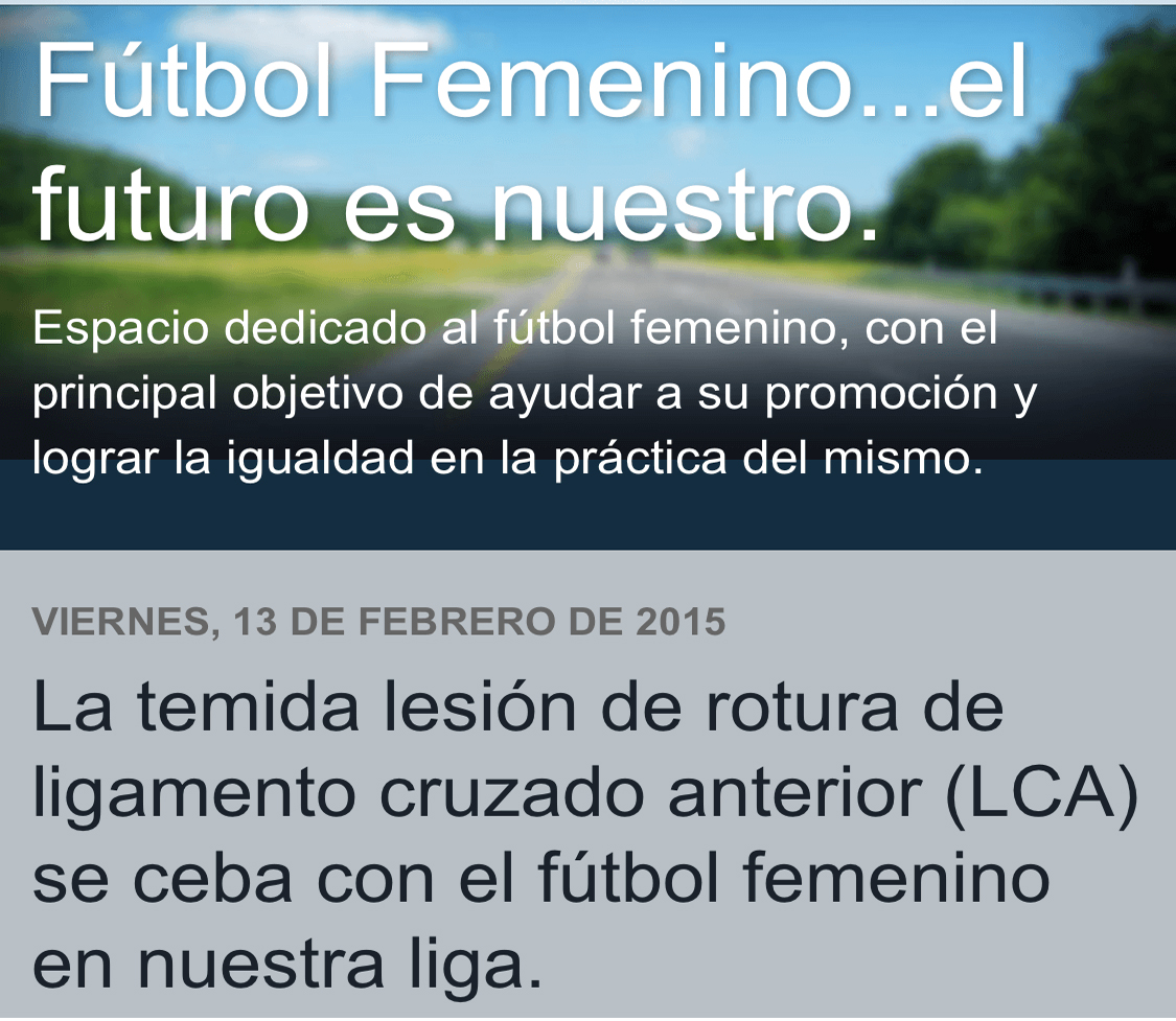 Análisis de La temida lesión de rotura de ligamento cruzado anterior (LCA) | futbolfemeninoelfuturoesnuestro
