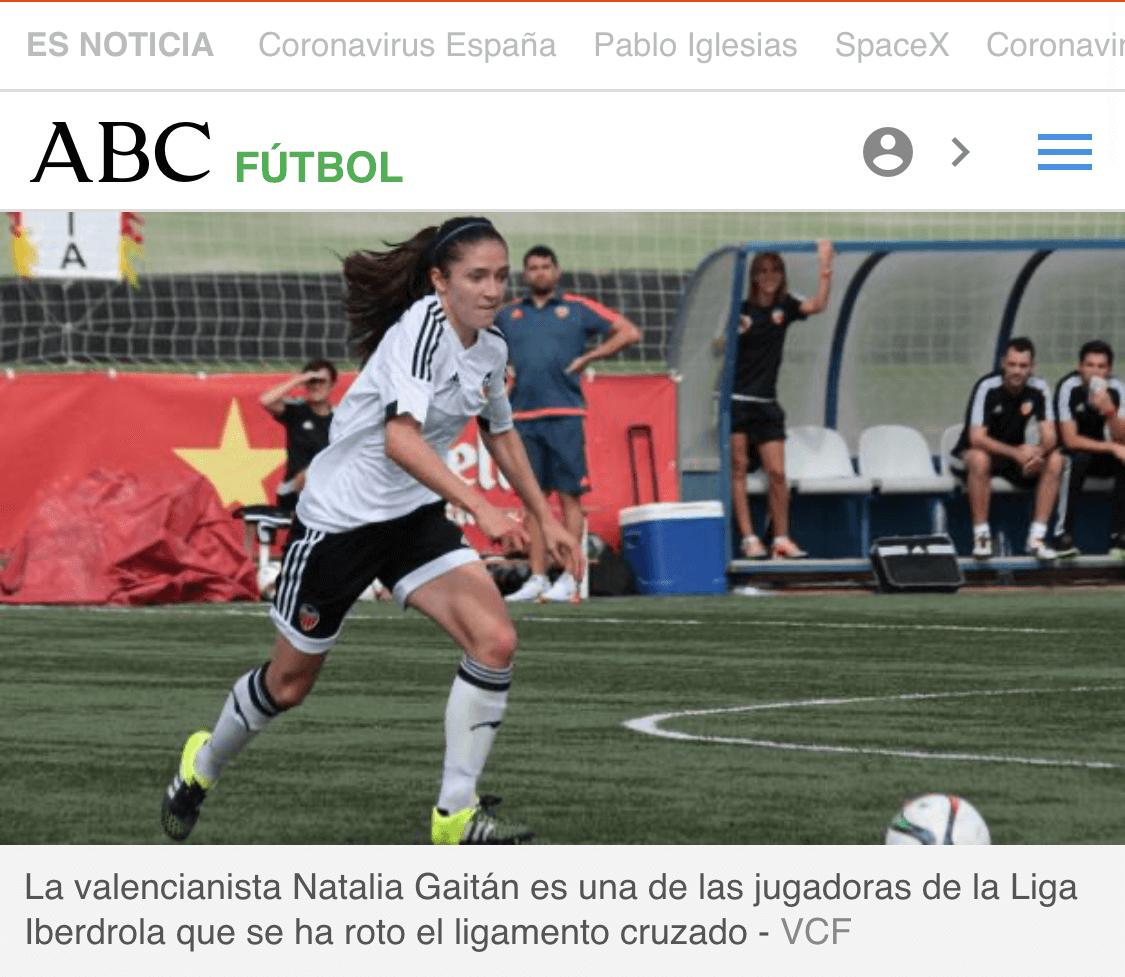 La pesadilla del fútbol femenino: la rotura de cruzado anterior | DIARIO ABC